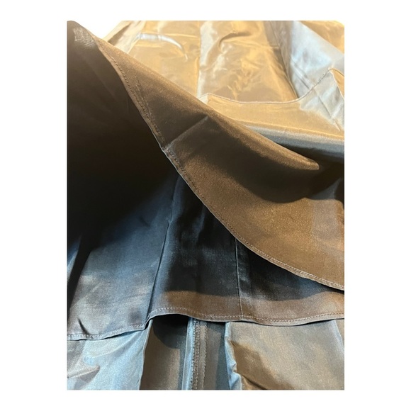 Laundry Black Bow Low Back Ruched Twist Evening Occassion Maxi by Shelli Segal - Picture 13 of 15